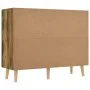 Smoked oak engineered wood sideboard 90x30x72 cm by vidaXL, Sideboards - Ref: Foro24-326821, Price: 105,85 €, Discount: %