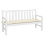 Cojín para banco de jardín tela Oxford crema 150x50x7 cm by , Cushions for chairs and sofas - Ref: Foro24-361604, Price: 32,5...