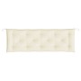 Cojines de banco de jardín 2 uds blanco crema 150x50x7 cm von , Kissen für Stühle und Sofas - Ref: Foro24-361699, Preis: 60,2...