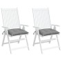 Cojines de silla de jardín 2 uds tela Oxford gris 40x40x7 cm by , Cushions for chairs and sofas - Ref: Foro24-361453, Price: ...