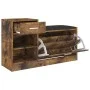 Eiche geräuchert, Holzwerkstoff, Schuhablage 94,5x31x57 cm von vidaXL, Schuhregale und Schuhorganisatoren - Ref: Foro24-32674...