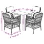 Set comedor de jardín 5 pzas con cojines ratán sintético beige by , Garden sets - Ref: Foro24-3212146, Price: 471,78 €, Disco...
