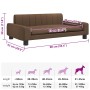 Cama para perros de tela marrón 90x53x30 cm by , Beds for dogs - Ref: Foro24-171849, Price: 87,00 €, Discount: %