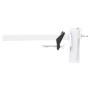 Abrazadera de sombrilla para balcón acero blanco 38 mm by , Parasol accessories - Ref: Foro24-4003385, Price: 24,27 €, Discou...