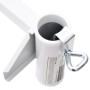 Abrazadera de sombrilla para balcón acero blanco 38 mm by , Parasol accessories - Ref: Foro24-4003385, Price: 24,27 €, Discou...
