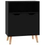 Hochglanzschwarzes Sideboard aus Holzwerkstoff, 60 x 30 x 72 cm von vidaXL, Sideboards - Ref: Foro24-326829, Preis: 75,94 €, ...