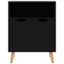Glossy black engineered wood sideboard 60x30x72 cm by vidaXL, Sideboards - Ref: Foro24-326829, Price: 74,48 €, Discount: %