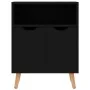Hochglanzschwarzes Sideboard aus Holzwerkstoff, 60 x 30 x 72 cm von vidaXL, Sideboards - Ref: Foro24-326829, Preis: 75,94 €, ...