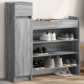 Zapatero madera de ingeniería gris Sonoma 100,5x28x100 cm von , Schuhregale und Schuhorganisatoren - Ref: Foro24-840427, Prei...