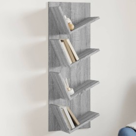 Estantería de pared 4 niveles gris Sonoma 33x16x90 cm von , Regale und Regale - Ref: Foro24-840721, Preis: 35,74 €, Rabatt: %