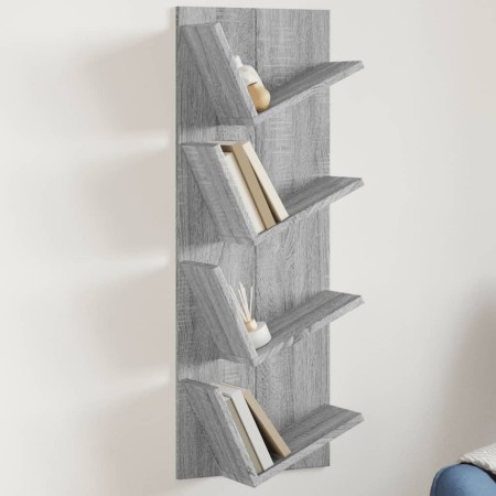 Estantería de pared 4 niveles gris Sonoma 33x16x90 cm von , Regale und Regale - Ref: Foro24-840721, Preis: 35,74 €, Rabatt: %