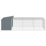 Caseta perros con corral acero galvanizado gris 153x396x110 cm von , Hundehütten - Ref: Foro24-3214223, Preis: 335,68 €, Raba...