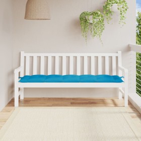 Cojín de banco de jardín tela Oxford azul 180x50x7 cm by , Cushions for chairs and sofas - Ref: Foro24-361625, Price: 33,67 €...