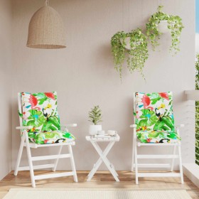 Cojines de silla de respaldo bajo 2 uds tela Oxford multicolor de , Cojines para sillas y sofás - Ref: Foro24-377722, Precio:...