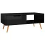 Glänzend schwarzer Couchtisch aus Holzwerkstoff, 100 x 49,5 x 43 cm von vidaXL, Couchtisch - Ref: Foro24-326793, Preis: 70,76...