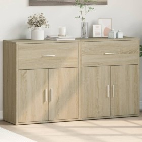 Aparador de madera de ingeniería 2 uds roble Sonoma 60x31x70 cm von , Sideboards - Ref: Foro24-3276548, Preis: 132,51 €, Raba...