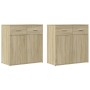 Aparadores 2 uds madera de ingeniería roble Sonoma 79x38x80 cm by , Sideboards - Ref: Foro24-3276618, Price: 214,16 €, Discou...