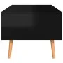 Glossy black engineered wood coffee table 100x49.5x43 cm by vidaXL, Coffee table - Ref: Foro24-326793, Price: 70,76 €, Discou...