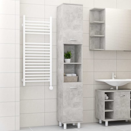 Armario de baño contrachapada gris hormigón 30x30x179 cm von , Badezimmermöbel - Ref: Foro24-802628, Preis: 88,06 €, Rabatt: %