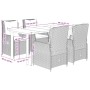 Set de muebles jardín 5 pzas con cojines ratán sintético negro by , Garden sets - Ref: Foro24-3262836, Price: 559,82 €, Disco...