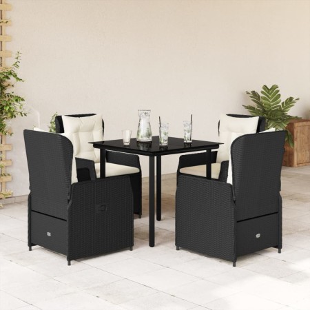 Set de muebles jardín 5 pzas con cojines ratán sintético negro von , Gartensets - Ref: Foro24-3262834, Preis: 519,59 €, Rabat...