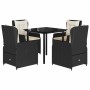 Set de muebles jardín 5 pzas con cojines ratán sintético negro von , Gartensets - Ref: Foro24-3262834, Preis: 519,59 €, Rabat...