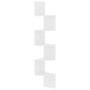 Glossy white engineered wood wall corner shelf by vidaXL, Shelves and shelves - Ref: Foro24-326837, Price: 30,32 €, Discount: %