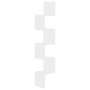 Glossy white engineered wood wall corner shelf by vidaXL, Shelves and shelves - Ref: Foro24-326837, Price: 30,32 €, Discount: %