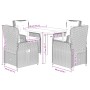Set comedor de jardín 5 piezas con cojines ratán sintético gris de , Conjuntos de jardín - Ref: Foro24-3262862, Precio: 643,8...
