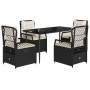 Set de muebles jardín 5 pzas con cojines ratán sintético negro von , Gartensets - Ref: Foro24-3262959, Preis: 495,28 €, Rabat...