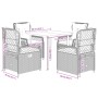 Set de muebles jardín 5 pzas con cojines ratán sintético negro von , Gartensets - Ref: Foro24-3262965, Preis: 460,15 €, Rabat...
