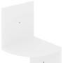 Glänzend weißes Wand-Eckregal aus Holzwerkstoff von vidaXL, Regale und Regale - Ref: Foro24-326837, Preis: 31,87 €, Rabatt: %
