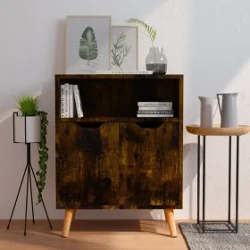 Smoked oak engineered wood sideboard 60x30x72 cm by vidaXL, Sideboards - Ref: Foro24-326830, Price: 71,91 €, Discount: %