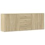 Aparadores 3 uds madera contrachapada color roble sonoma by , Sideboards - Ref: Foro24-3276611, Price: 265,45 €, Discount: %