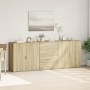 Aparadores 3 uds madera contrachapada color roble sonoma by , Sideboards - Ref: Foro24-3276611, Price: 265,45 €, Discount: %