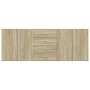 Aparadores 3 uds madera contrachapada color roble sonoma by , Sideboards - Ref: Foro24-3276611, Price: 265,45 €, Discount: %