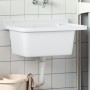 Fregadero utilitario de pared resina blanco 60x40x28 cm