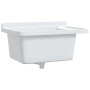 Fregadero utilitario de pared resina blanco 60x40x28 cm