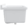 Fregadero utilitario de pared resina blanco 60x40x28 cm