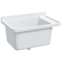 Fregadero utilitario de pared resina blanco 60x40x28 cm
