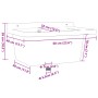 Fregadero utilitario de pared resina blanco 60x40x28 cm