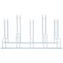 Soporte para 5 bicicletas suelo independiente acero galvanizado by , Bases and supports for storing bicycles - Ref: Foro24-40...