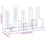 Soporte para 5 bicicletas suelo independiente acero galvanizado by , Bases and supports for storing bicycles - Ref: Foro24-40...