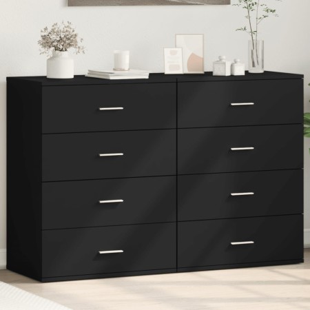 Aparadores 2 uds madera de ingeniería negro 60x39x80 cm von , Sideboards - Ref: Foro24-3276624, Preis: 209,69 €, Rabatt: %