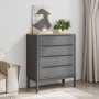 Cómoda cajonera FLORO madera maciza de pino gris de , Cajoneras - Ref: Foro24-374010, Precio: 169,38 €, Descuento: %