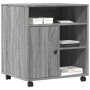 Soporte para impresora con ruedas gris Sonoma 60x50x67 cm von , Drucker unterstützt - Ref: Foro24-840630, Preis: 100,74 €, Ra...