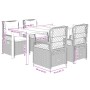 Set de muebles jardín 5 pzas con cojines ratán sintético negro by , Garden sets - Ref: Foro24-3262967, Price: 501,58 €, Disco...