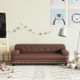 Sofá para niños de cuero sintético marrón 90x53x30 cm by , Baby and Toddler Furniture - Ref: Foro24-3196289, Price: 113,62 €,...