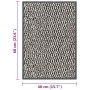 Hellbraune Knoten-Fußmatte 40x60 cm von vidaXL, Fußmatten - Ref: Foro24-326943, Preis: 12,62 €, Rabatt: %