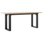Mesa de centro marco O madera maciza pino y acero 110x40x45 cm von , Küchen- und Esstische - Ref: Foro24-3282667, Preis: 75,9...